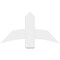 Ekena Millwork Bellingham Architectural Grade PVC Gable Bracket, 36"W x 19 1/2"H x 2"D x 6"F, 13/12 Pitch GBP036X20X0206BEL00 - alternate 3